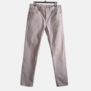 Men's Levi 511, 5 Pocket Jeans, size 32x34, Khaki Color, Slim fit